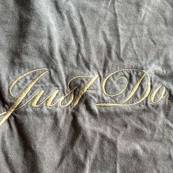 Nike Just Do It Embroidered Oversized Cropped T Shirt Size Small - Picture 2 of 7